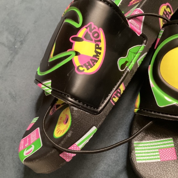 Champion Black Slides Sandals - Picture 2 of 10